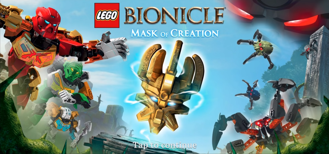 LEGO BIONICLE: Mask of Creation Title Screen